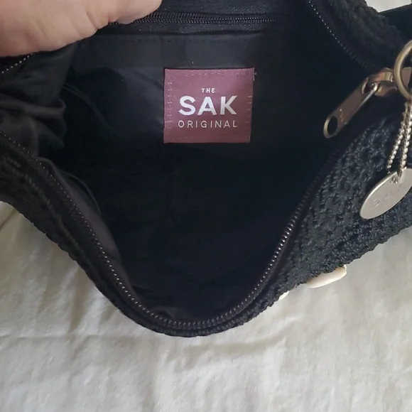 The Sak Black Mini Bag with Shell Accents - Picture 6 of 8